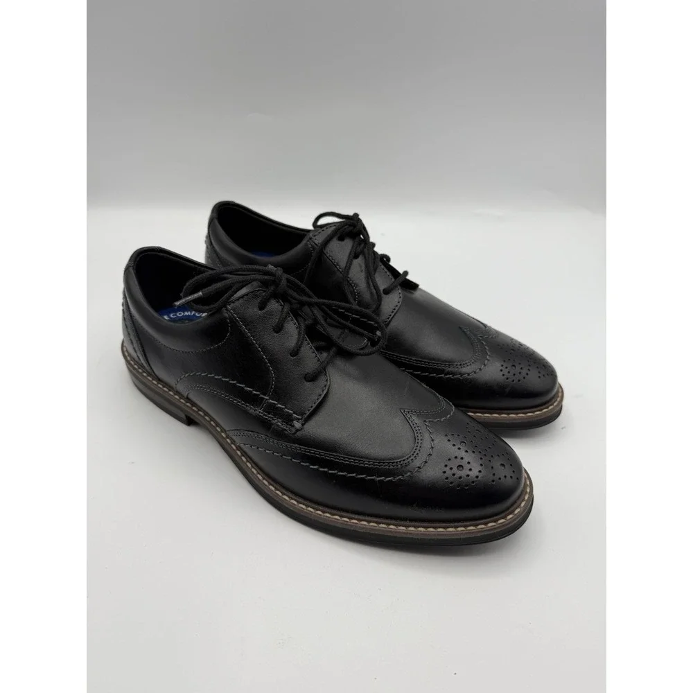 Nunn Bush Centro Flex Wing Tip Oxford Men's Oxford Black 8.5 Men's 8 1/2